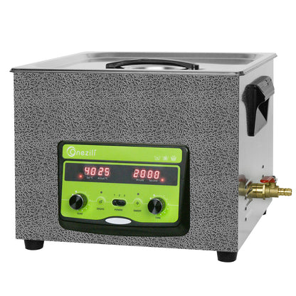 ONEZILI 15L Ultrasonic Cleaner with Digital Timer, Heater & Power Adjustable, Industrial & Home Use for Parts, Tools, Jewelry, Carburetor Cleaning