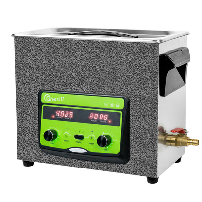 ONEZILI 6L Ultrasonic Cleaner with Digital Timer, Heater & Power Adjustable, 40kHz for Jewelry, Glasses, Tools, Carburetor - Industrial & Home Use