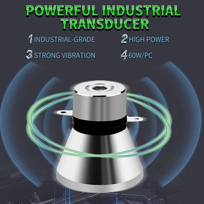 ONEZILI 10L Ultrasonic Cleaner with Heater & Timer, 240W Industrial Grade Stainless Steel Tank