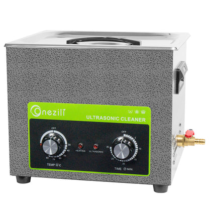 ONEZILI 10L Ultrasonic Cleaner with Heater & Timer, 240W Industrial Grade Stainless Steel Tank