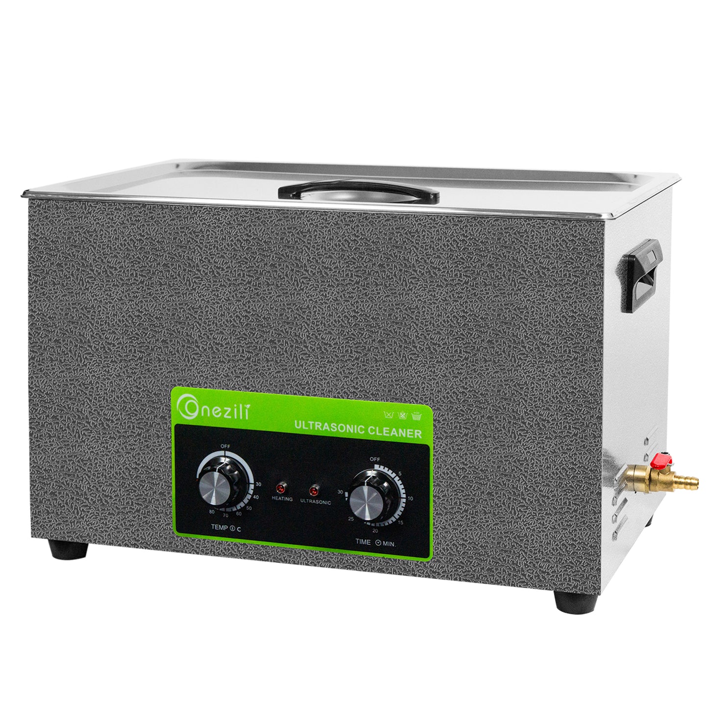 ONEZILI 30L Ultrasonic Cleaner with Digital Timer & Heater, Industrial & Home Use for Parts, Tools, Jewelry, Carburetor Cleaning